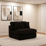 Blaine Chocolate Upholstered Armless Chair - Ornate Home