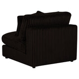 Blaine Chocolate Upholstered Armless Chair - Ornate Home