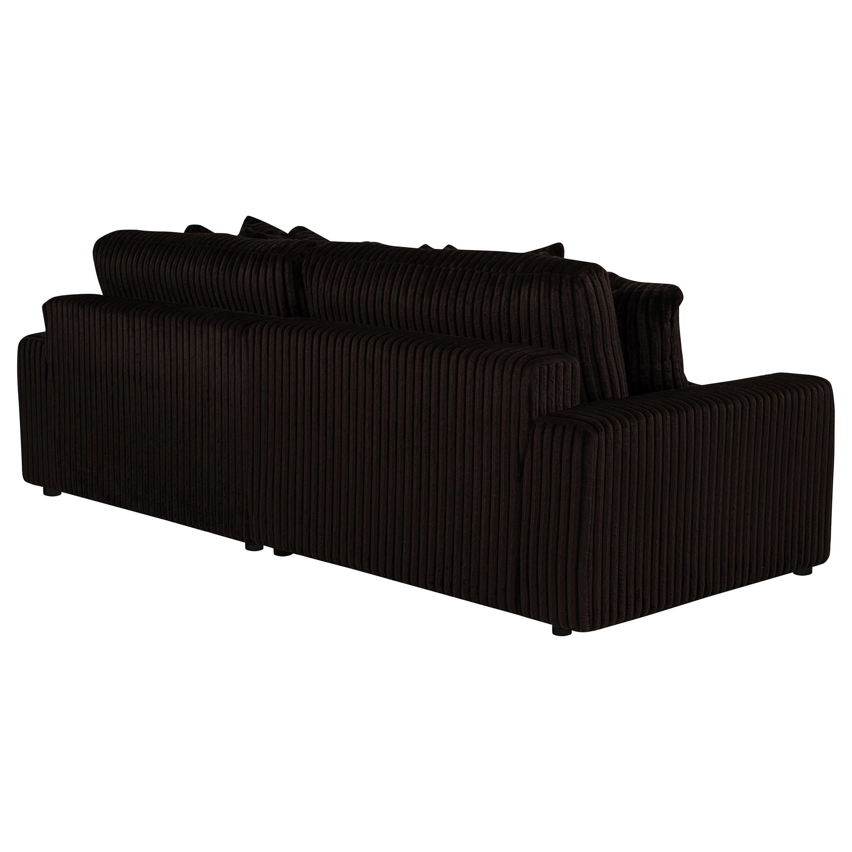 Blaine Chocolate Upholstered Reversible Chaise Sectional Sofa - Ornate Home