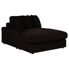 Blaine Chocolate Upholstered Reversible Chaise Sectional Sofa - Ornate Home
