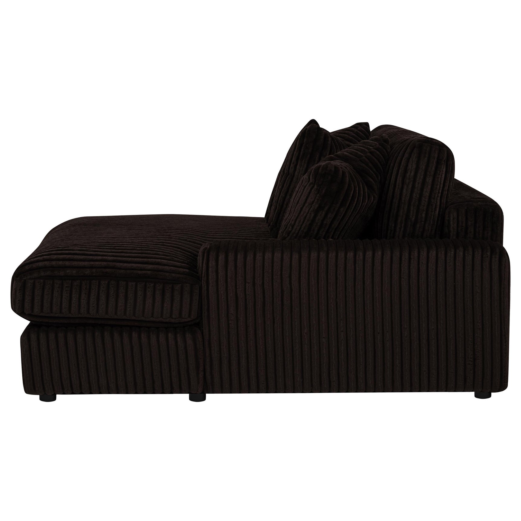 Blaine Chocolate Upholstered Reversible Chaise Sectional Sofa - Ornate Home