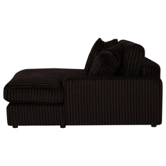 Blaine Chocolate Upholstered Reversible Chaise Sectional Sofa - Ornate Home