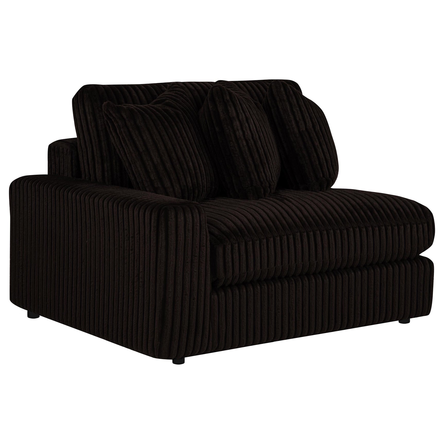 Blaine Chocolate Upholstered Reversible Chaise Sectional Sofa - Ornate Home