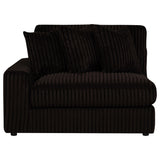 Blaine Chocolate Upholstered Reversible Chaise Sectional Sofa - Ornate Home