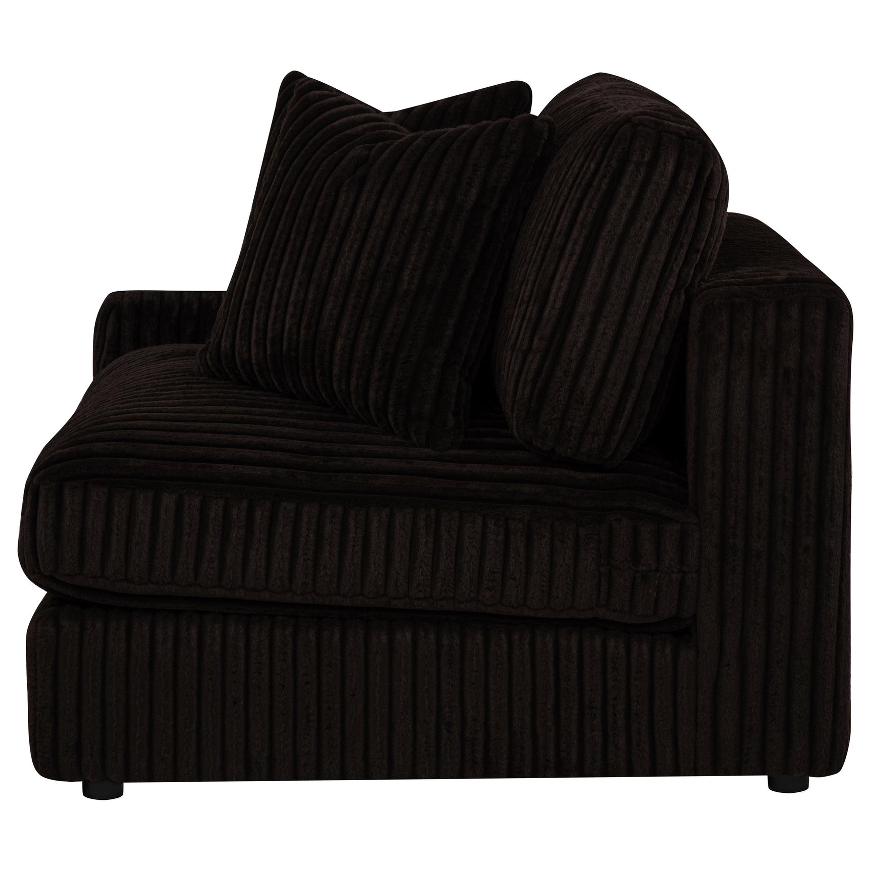 Blaine Chocolate Upholstered Reversible Chaise Sectional Sofa - Ornate Home