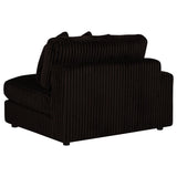Blaine Chocolate Upholstered Reversible Chaise Sectional Sofa - Ornate Home
