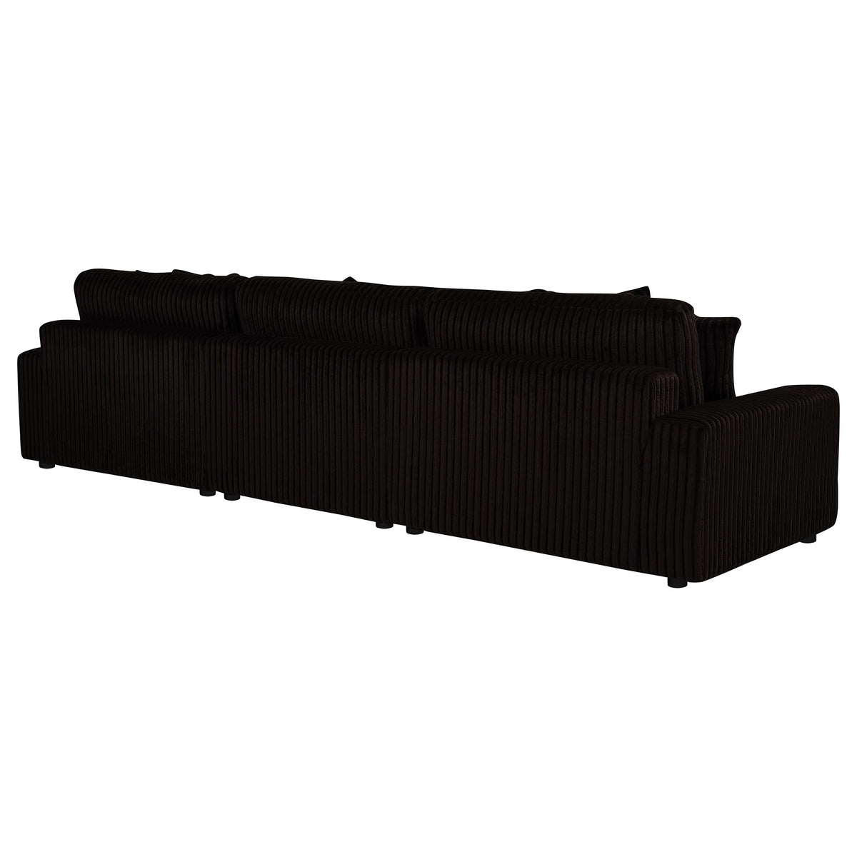 Blaine Chocolate Upholstered Reversible Chaise Sectional Sofa - Ornate Home