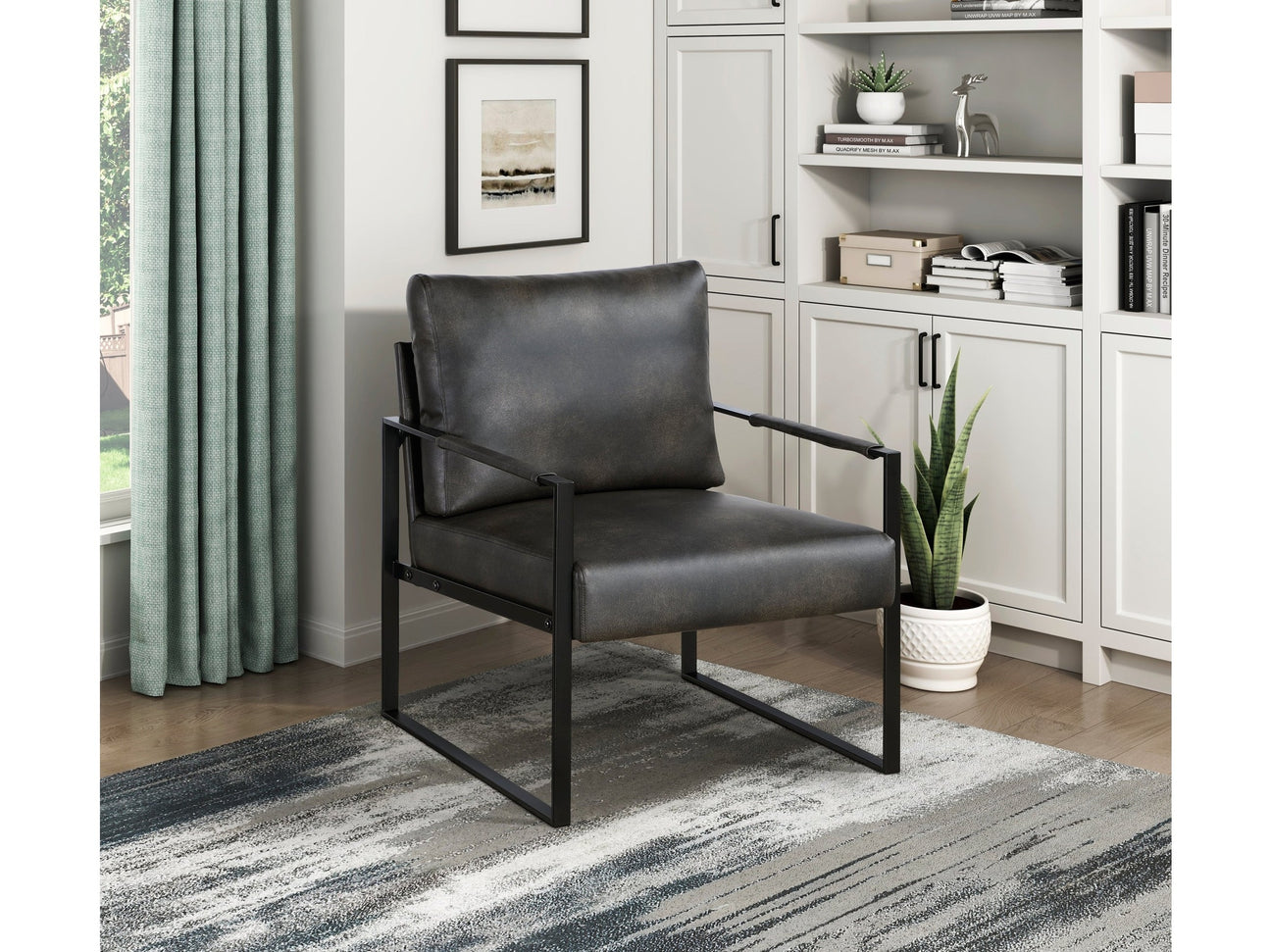 Blaine Dark Gray Accent Chair - Ornate Home