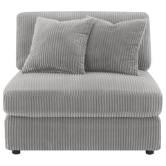 Blaine Fog Armless Chair - Ornate Home