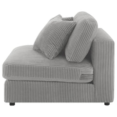 Blaine Fog Armless Chair - Ornate Home
