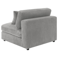 Blaine Fog Armless Chair - Ornate Home