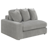 Blaine Fog Reversible Chaise 3-Piece Sectional - Ornate Home