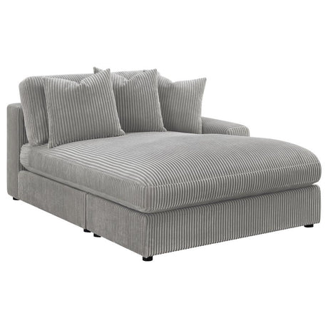 Blaine Fog Reversible Chaise 3-Piece Sectional - Ornate Home