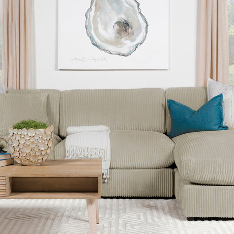 Blaine Sand Armless Chair - Ornate Home