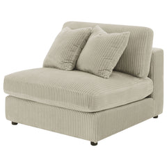 Blaine Sand Armless Chair - Ornate Home