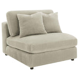 Blaine Sand Reversible Chaise 3-Piece Sectional - Ornate Home