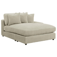 Blaine Sand Reversible Chaise 3-Piece Sectional - Ornate Home