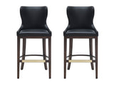 Blair Barstool in Black (set of 2) - Ornate Home