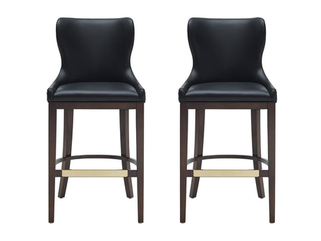 Blair Barstool in Black (set of 2) - Ornate Home