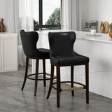 Blair Barstool in Black (set of 2) - Ornate Home