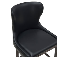 Blair Barstool in Black (set of 2) - Ornate Home