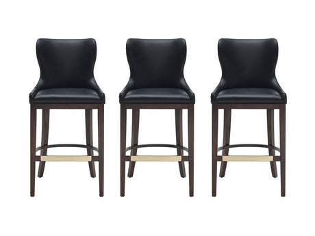 Blair Barstool in Black (set of 3) - Ornate Home
