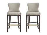 Blair Barstool in Stone (set of 2) - Ornate Home