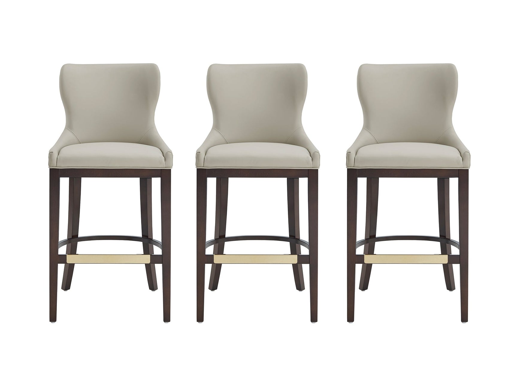 Blair Barstool in Stone (set of 3) - Ornate Home