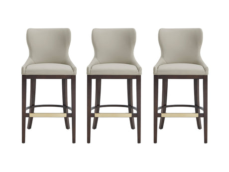Blair Barstool in Stone (set of 3) - Ornate Home