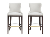 Blair Barstool in White (set of 2) - Ornate Home