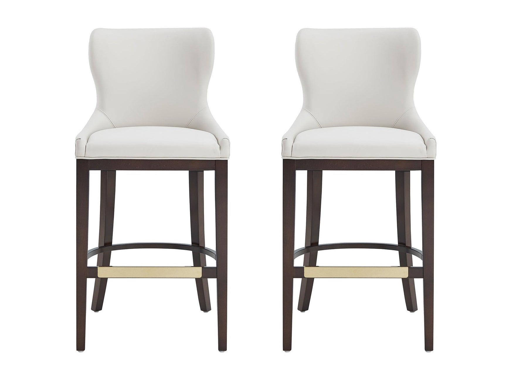 Blair Barstool in White (set of 2) - Ornate Home