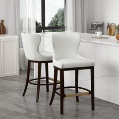 Blair Barstool in White (set of 2) - Ornate Home