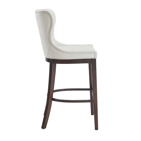 Blair Barstool in White (set of 2) - Ornate Home