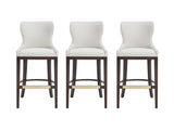Blair Barstool in White (set of 3) - Ornate Home
