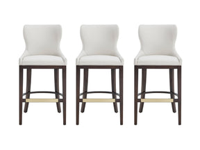 Blair Barstool in White (set of 3) - Ornate Home