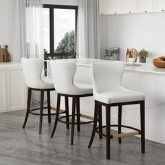 Blair Barstool in White (set of 3) - Ornate Home
