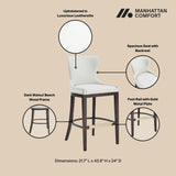 Blair Barstool in White (set of 3) - Ornate Home