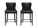 Blair Counter Stool in Black (set of 2) - Ornate Home