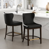 Blair Counter Stool in Black (set of 2) - Ornate Home