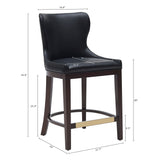 Blair Counter Stool in Black (set of 2) - Ornate Home