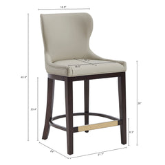 Blair Counter Stool in Stone - Ornate Home