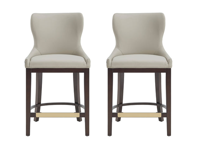 Blair Counter Stool in Stone (set of 2) - Ornate Home