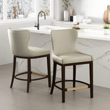 Blair Counter Stool in Stone (set of 2) - Ornate Home