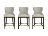 Blair Counter Stool in Stone (set of 3) - Ornate Home