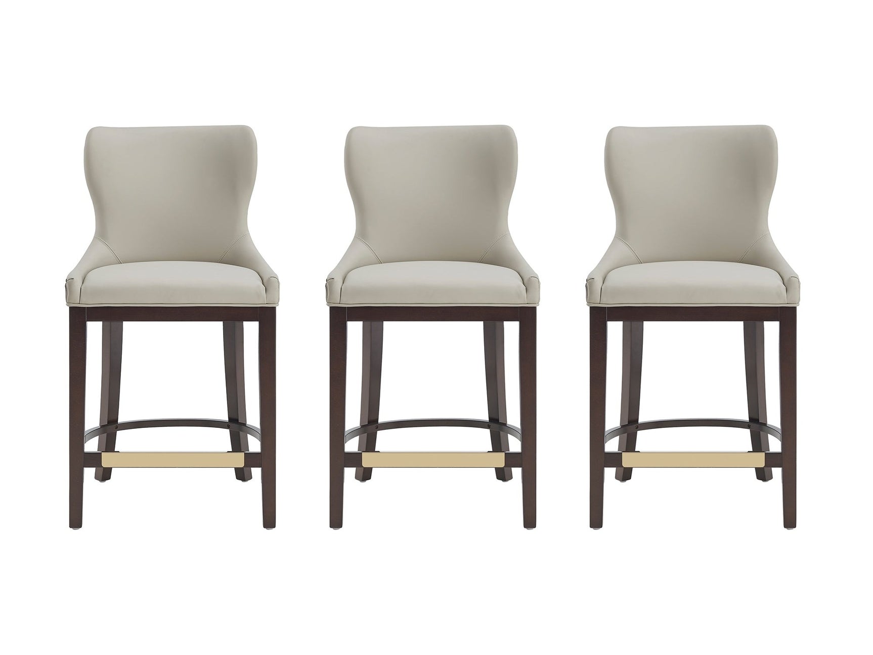 Blair Counter Stool in Stone (set of 3) - Ornate Home