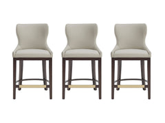 Blair Counter Stool in Stone (set of 3) - Ornate Home