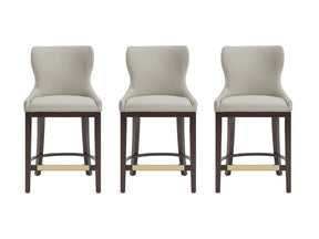 Blair Counter Stool in Stone (set of 3) - Ornate Home