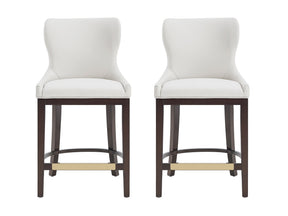 Blair Counter Stool in White (set of 2) - Ornate Home