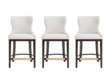 Blair Counter Stool in White (set of 3) - Ornate Home