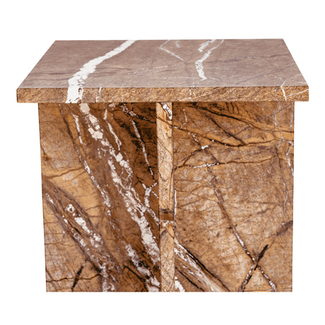 Blair Golden Forest Marble Accent Table - Ornate Home